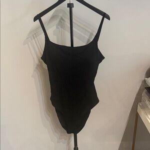 Chic Black Spaghetti Strap swimsuit